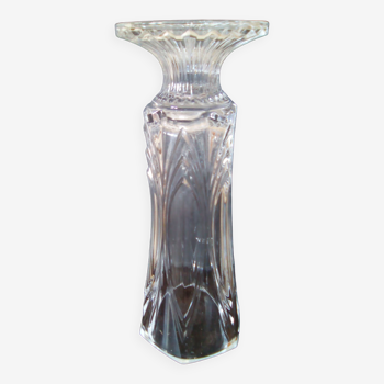 Bow crystal vase with foot