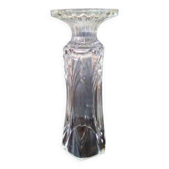 Bow crystal vase with foot