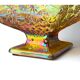 Carnival yellow iridescent glass cup candy dish Indiana Glass 1970s