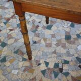 Pitch pine desk false bamboo Napoleon III