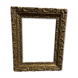 Former wooden frame with gold moulding