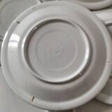 6 assiettes à dessert vintage Quadrifoglio italiennes décor myosotis