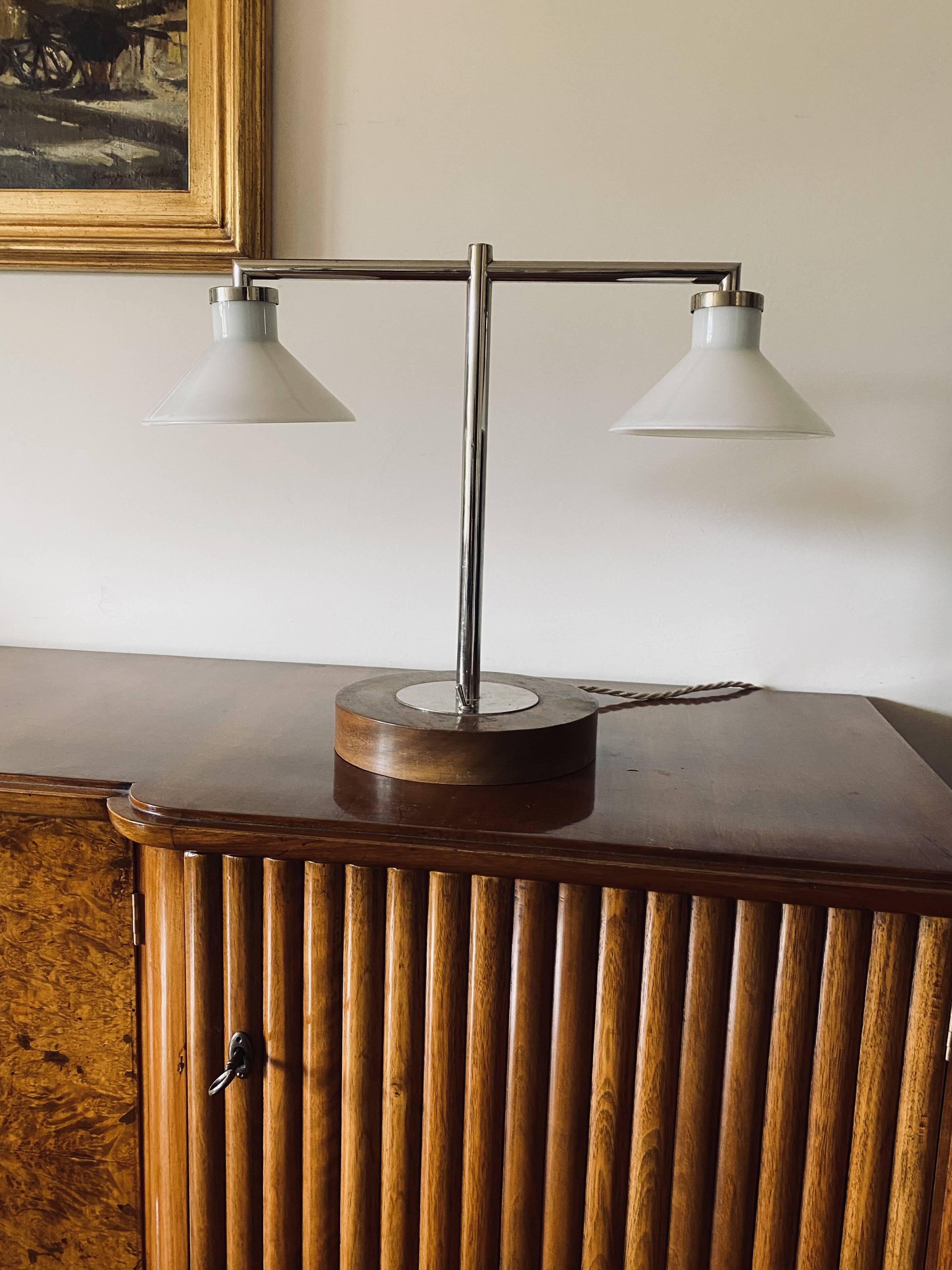 Bauhaus table lamp, Europe 1950s