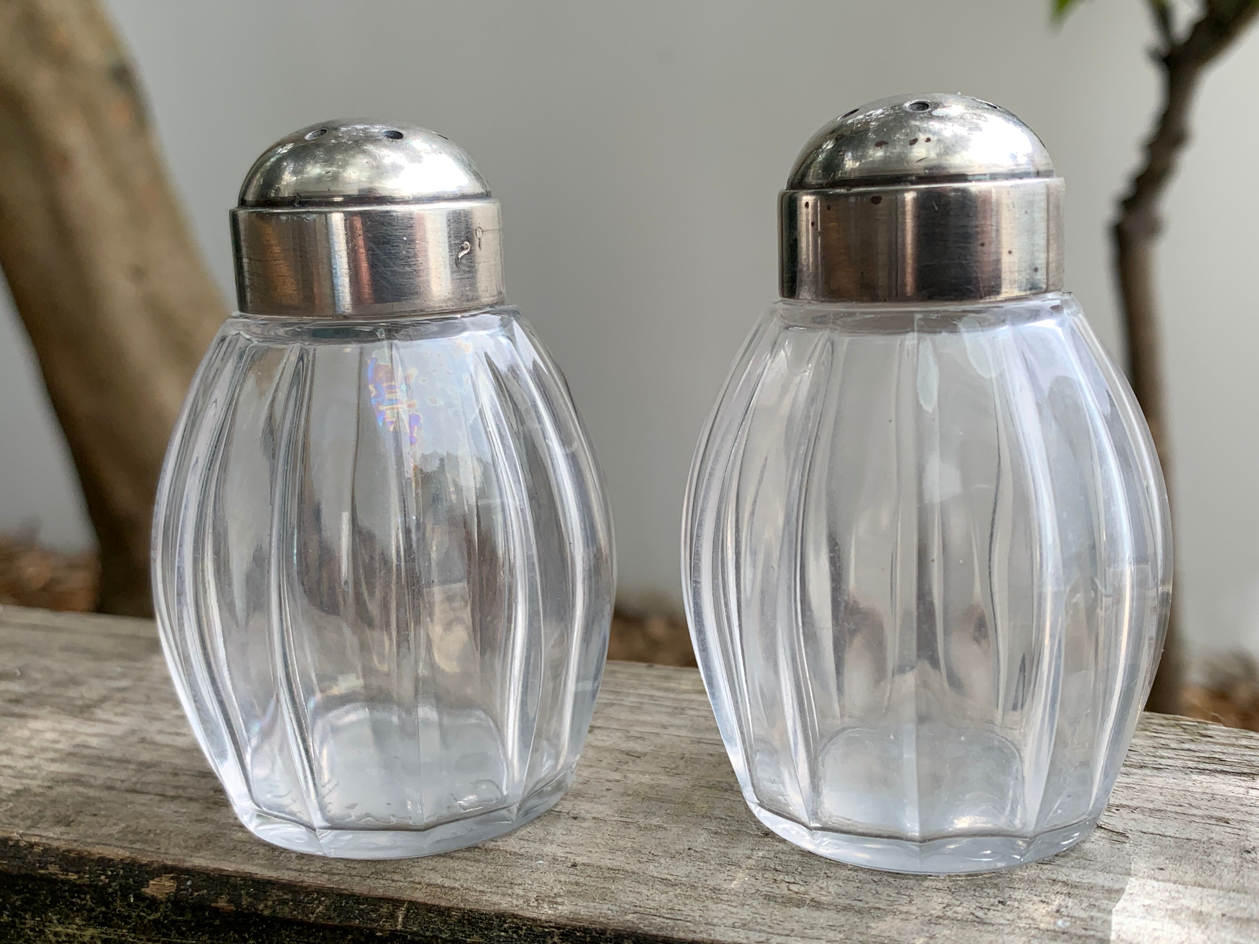 Christofle art deco salt and pepper shaker
