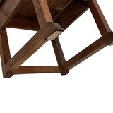 Art Deco High Back chair in oak minimalist design