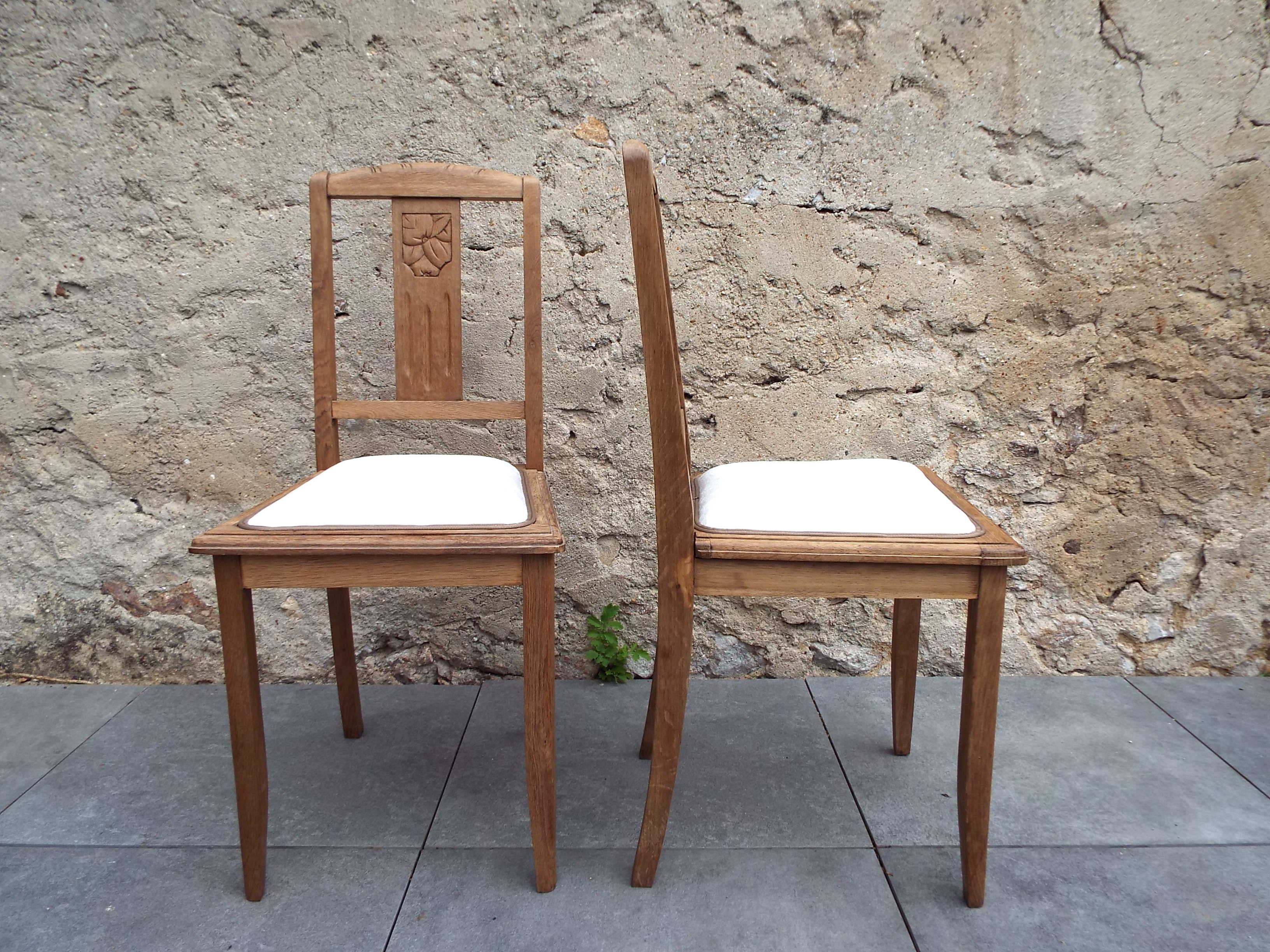 2 art deco style chairs