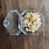 Bonbonnière transparente en verre