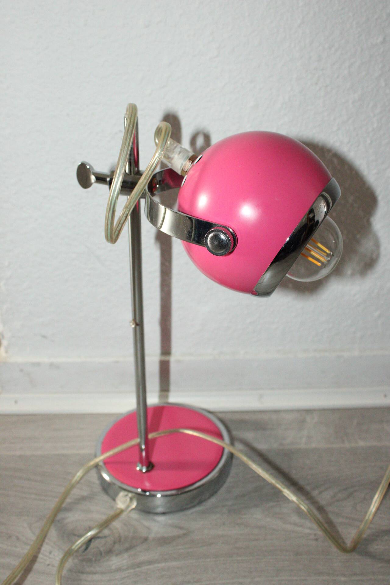 Lampe eyeball rose - Vintage