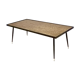 Elegant Rectangular Vintage Etched Brass Coffee Table by G. Urs, Italy