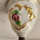 Handgeformt vergoldet vintage Porzellan Kronleuchter Capodimonte 1960er