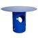 Silös Round Dining Table in Electric Blue Metal