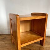 Vintage solid pine bedside table