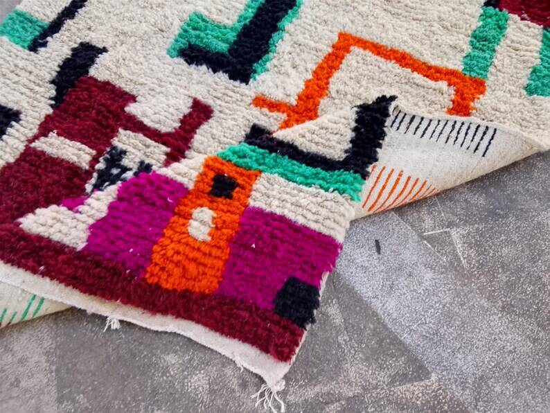 Beni Ourain Rug, Handmade Rug 150/250cm