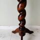 Antique turned leg side table