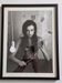 Fashion photography, black and white portrait, framed under glass, 32 x 41 cm