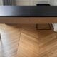 Leather draped desk