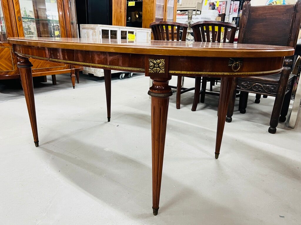 Inlaid rosewood dining table