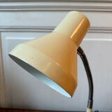Pale yellow metal desk lamp