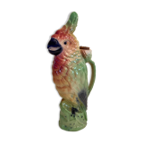 Vintage ceramic parrot pitcher