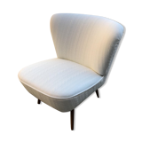 Hungarian White Club Chair, 1950s