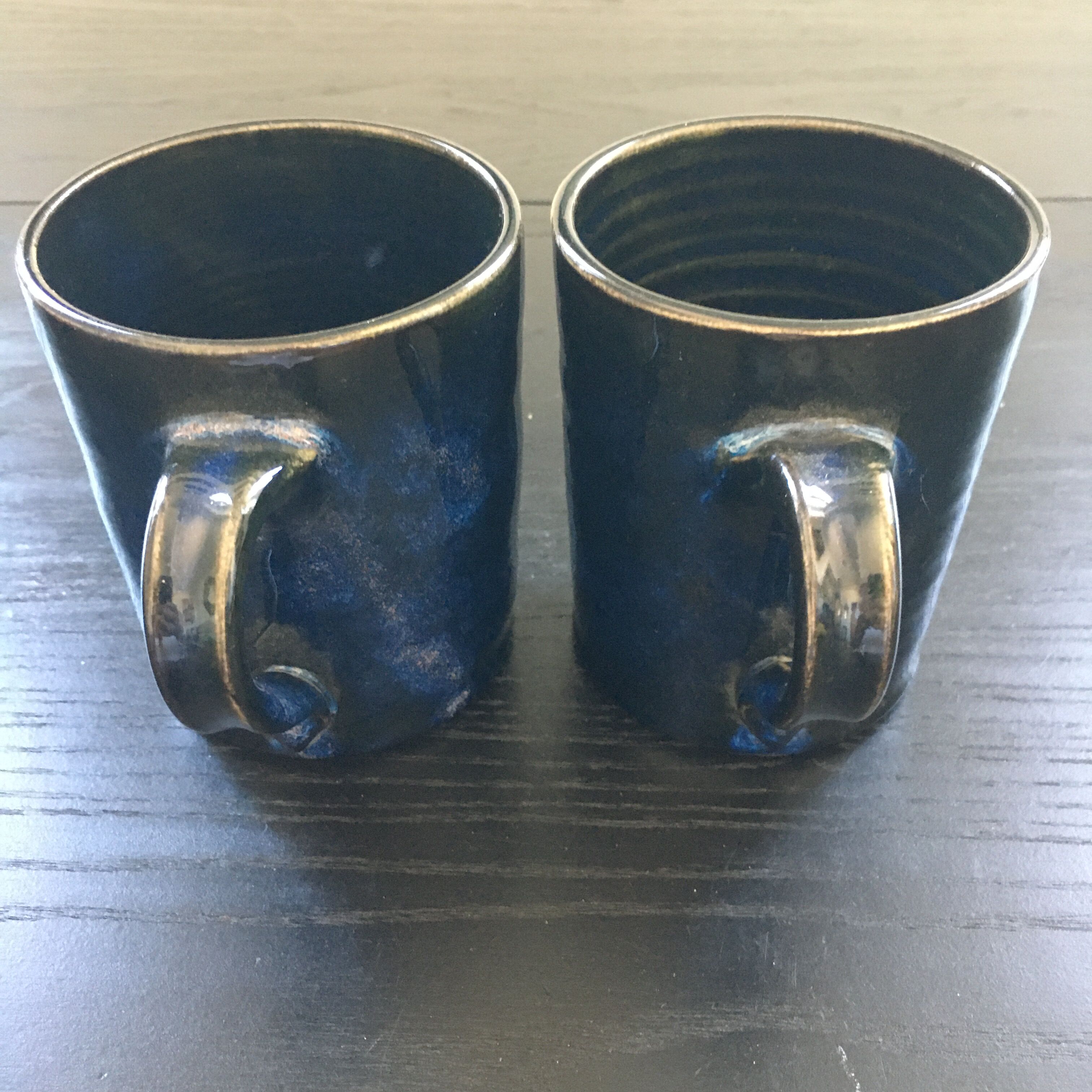 Pair of midnight blue mugs
