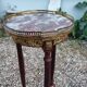 Antique Louis XVI style side table with marble top