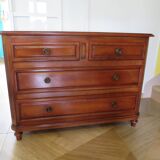 Vintage–Belle commode Louis Philippe-Style Directoire -4 tiroirs-Meriser