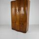 Superb English Art Deco wardrobe in burr walnut – 1930s