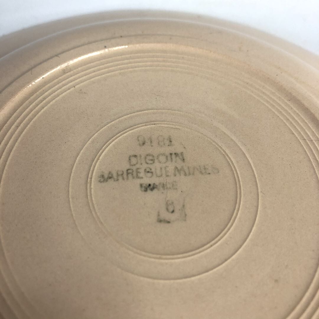 2 old hollow plates Digoin Sarreguemines