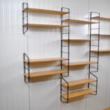 1970s modular wall-mounted bookcase shelf