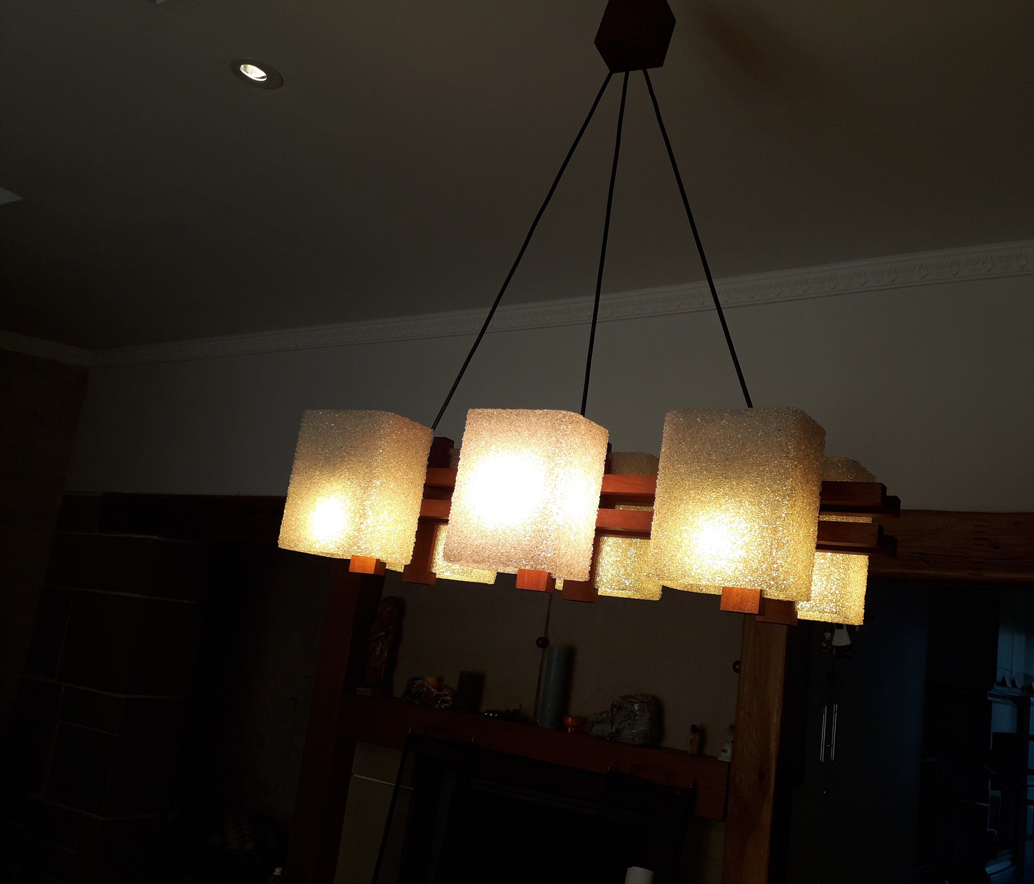 Scandinavian teak and perspex 60's