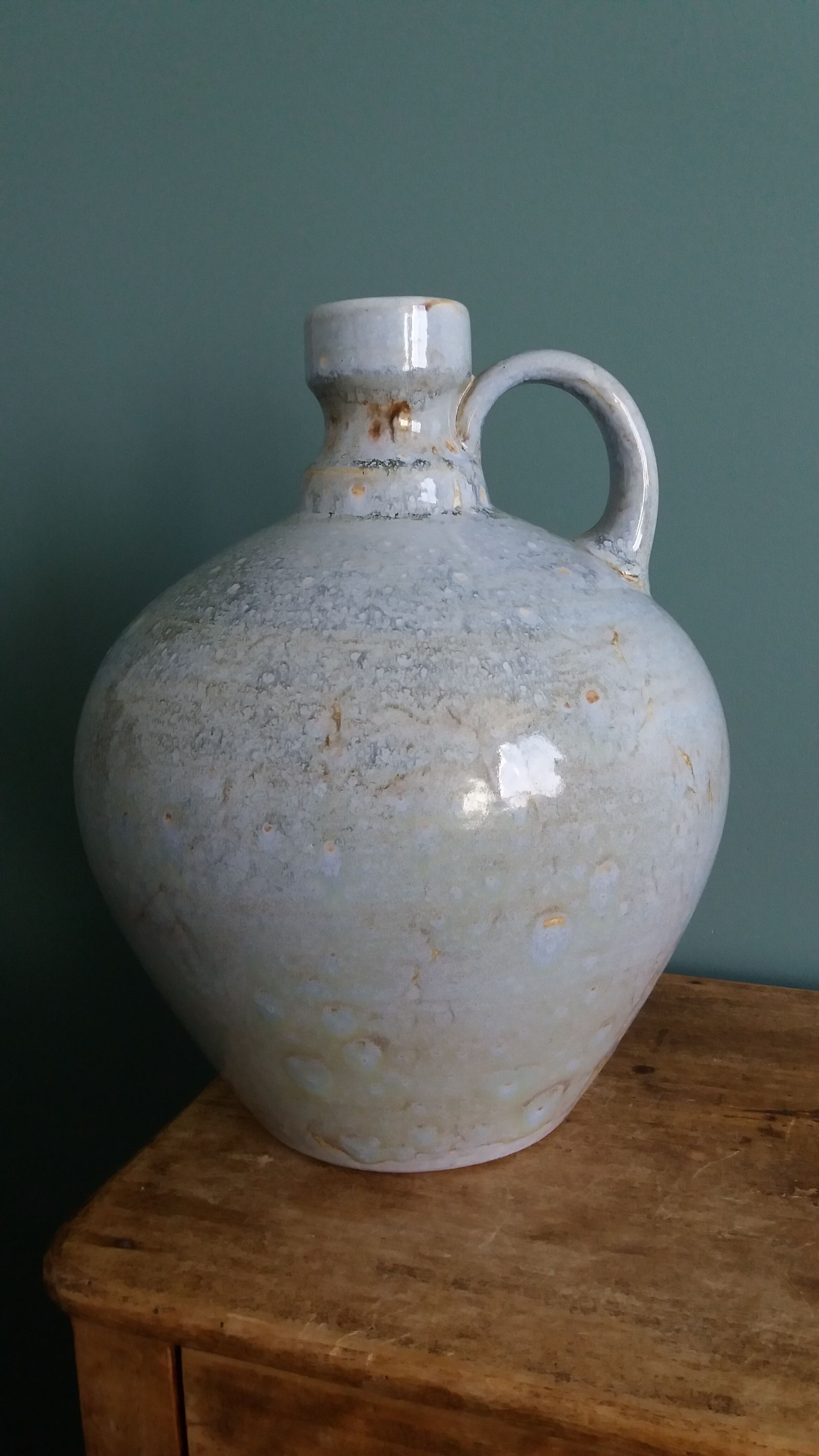 Ceramic vase jar signed Pierrefonds