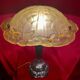 Vintage Art Nouveau lamp signed "Degué", from the 1920s
