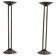 Pair of metal and brass candlesticks, 1960s, Germany