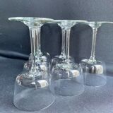 6 wine glasses light blown crystal