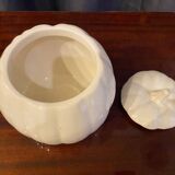 White earthenware pumpkin-shaped candy