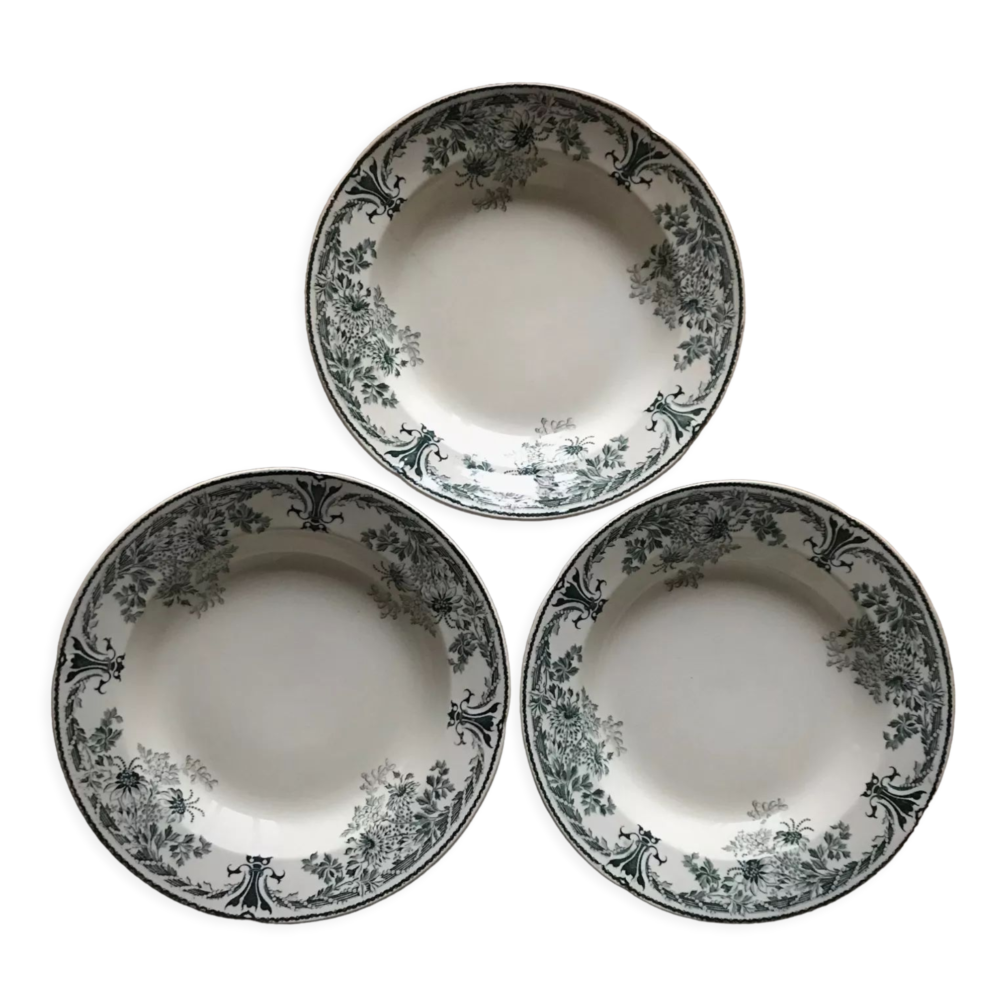 3 assiettes Sarreguemimes Molière