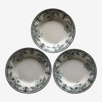 3 assiettes Sarreguemimes Molière