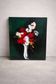 Large oil on canvas – Still life with red flowers – Vlaminck spirit –