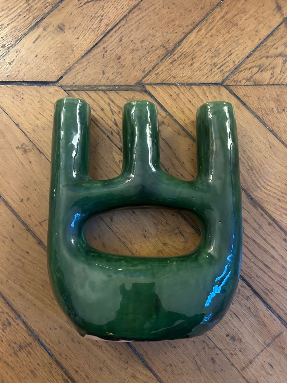 Ceramic candle holder vase