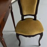 Old-fashioned secretary desk and chair set.