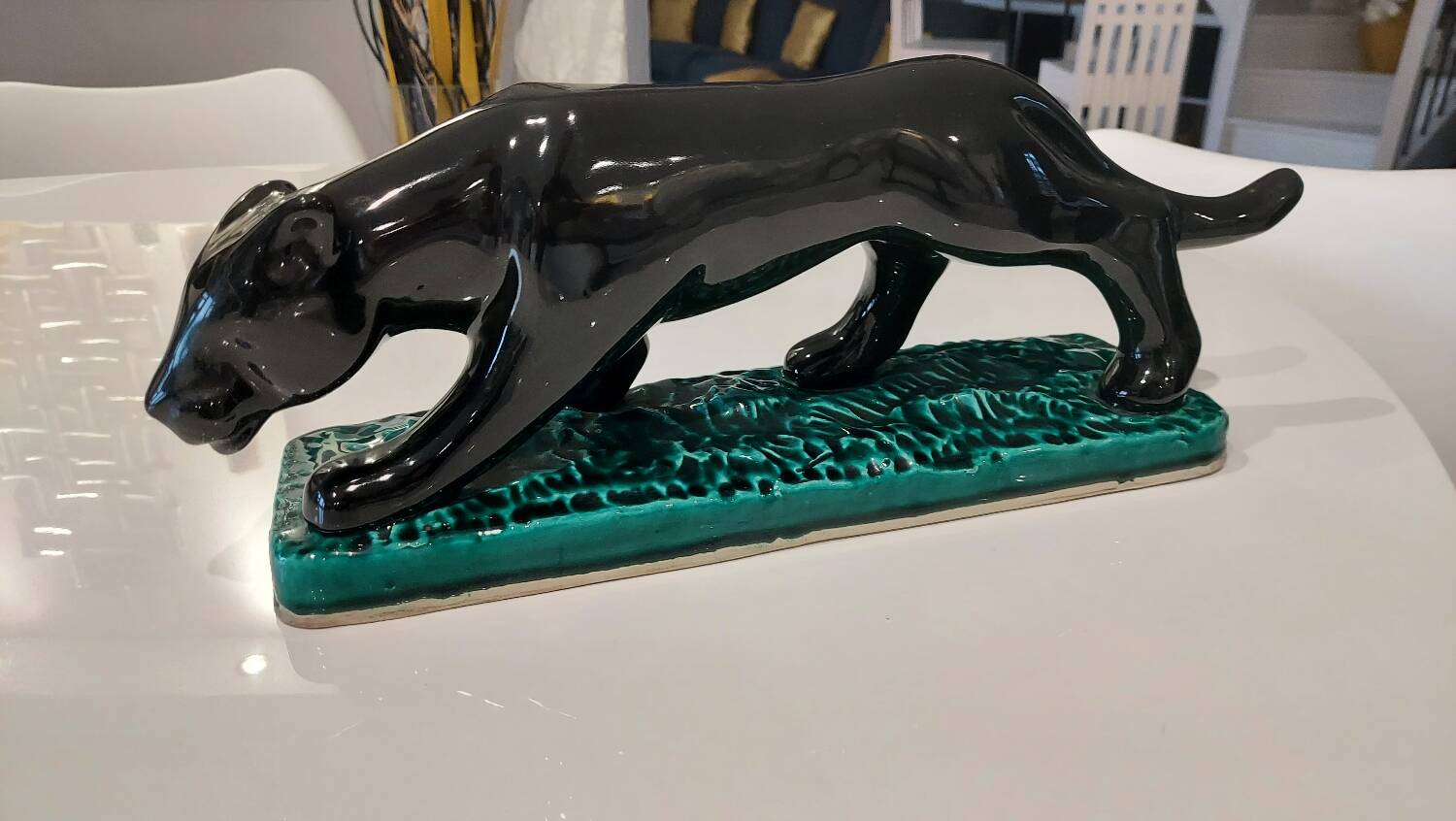 Ceramic Panther Vallauris art deco 1930