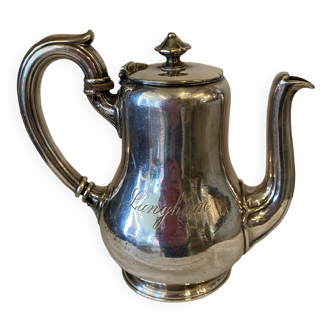 Napoleon iii style christofle silver metal teapot for laugham hotel london