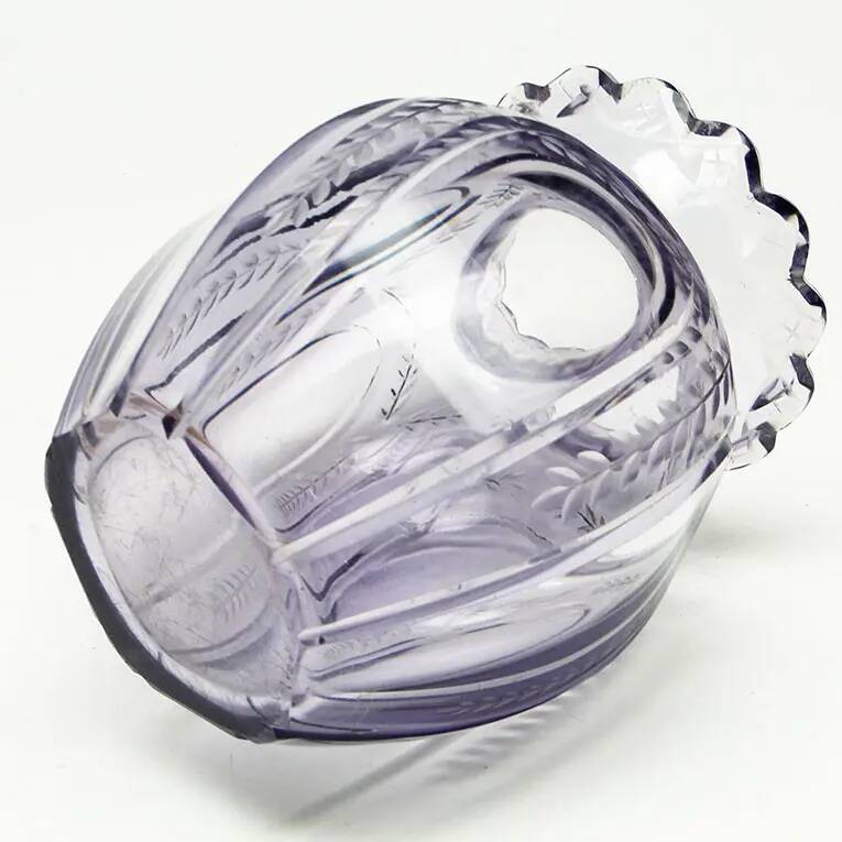 Art deco vase, crystal, Józefina Glassworks, Poland, 1930s