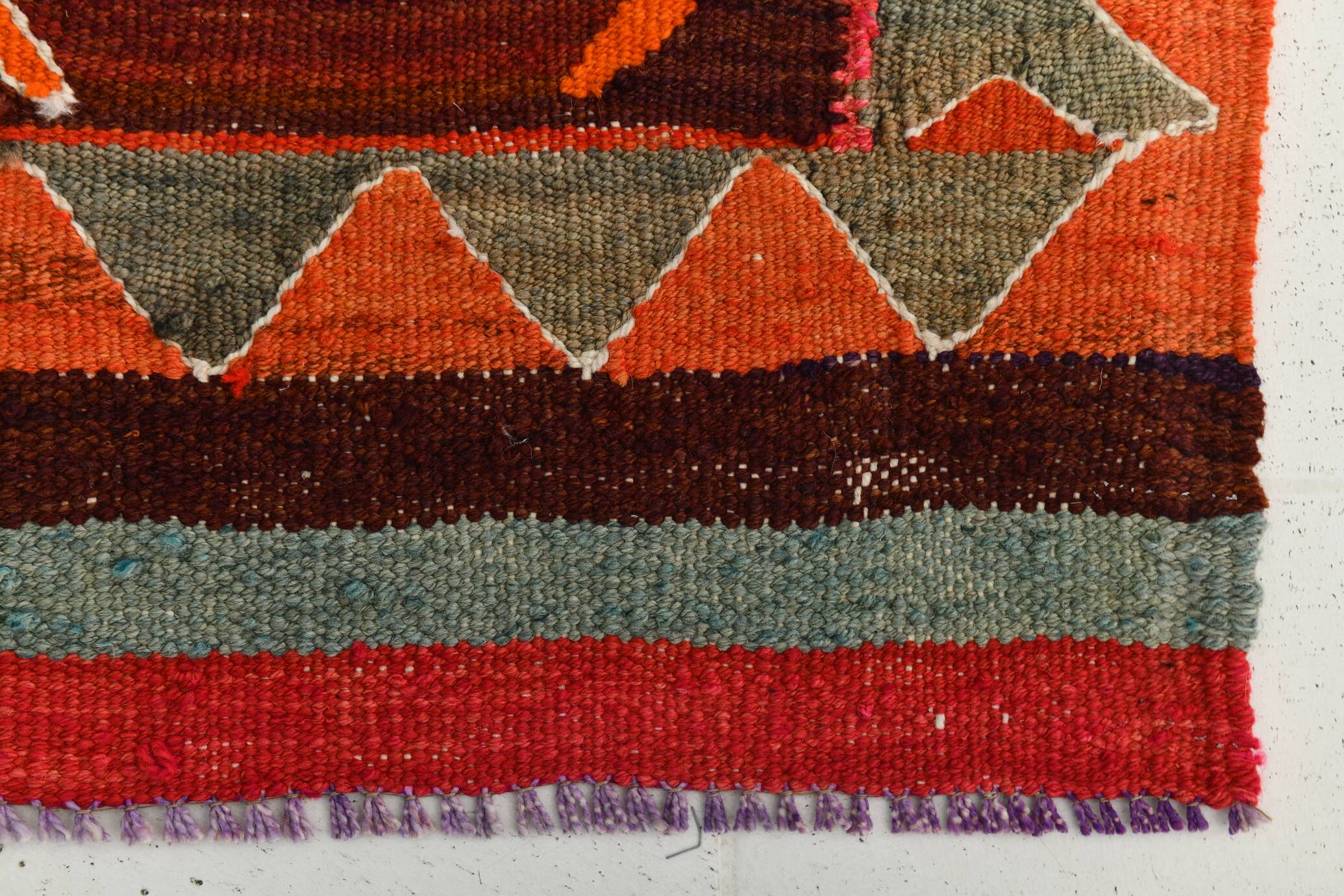 3x11 Anatolian Classic Kilim Runner Rug, 101x340Cm