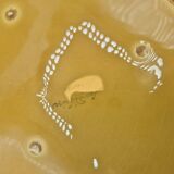 Lot 11 assiettes dessert Sarreguemines barbotine fruits 19cm vintage rare