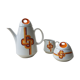 70's coffee maker, sugar bowl and milk pot