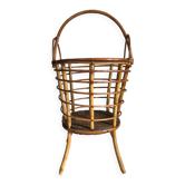Basket rattan plant holder