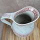 Antique toilet bowl Kg Lunéville Athens model red decor – large size