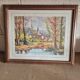 Tableau paysage village